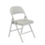 Basics by NPS 952 Vinyl Padded Steel Folding Chair, Grey (4-pack) - NPS-952