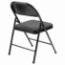 Basics by NPS 970 Fabric Padded Folding Chair, Star Trail Black (4-pack) - NPS-970