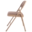 Basics by NPS 973 Fabric Padded Folding Chair, Star Trail Brown (4-pack) - NPS-973