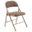 Basics by NPS 973 Fabric Padded Folding Chair, Star Trail Brown (4-pack) - NPS-973