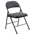 National Public Seating 974 Commercialine Fabric Padded Steel Folding Chair, Star Trail Blue (Pack of 4)