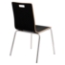 National Public Seating Bushwick Bentwood Cafe Stack Chair, Black - NPS-BCC23