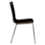 National Public Seating Bushwick Bentwood Cafe Stack Chair, Black - NPS-BCC23