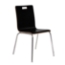 National Public Seating Bushwick Bentwood Cafe Stack Chair, Black - NPS-BCC23
