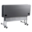 National Public Seating 24"x60" Flip-N-Store Table, Charcoal Slate/Silver - NPS-BPFT-2460-20