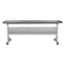 National Public Seating 24"x72" Flip-N-Store Training Table, Charcoal Slate/Silver - NPS-BPFT-2472-20