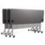National Public Seating 24"x72" Flip-N-Store Training Table, Charcoal Slate/Silver - NPS-BPFT-2472-20