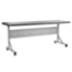 National Public Seating 24"x72" Flip-N-Store Training Table, Charcoal Slate/Silver - NPS-BPFT-2472-20