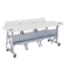National Public Seating 24"x72" Flip-N-Store Training Table, Speckled Grey - NPS-BPFT-2472