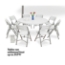 National Public Seating 60" Round Folding Table &amp; Chairs Package - NPS-BT60R/1-602/8