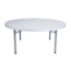 National Public Seating BT71R 71" Heavy-Duty Round Folding Table, Speckled Grey - NPS-BT71R