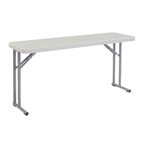 National Public Seating BT1860 18"x60" Folding Seminar Table  bt1800, rectangle, seminar table, 18x60, 60x18, bt-1860, bt1860