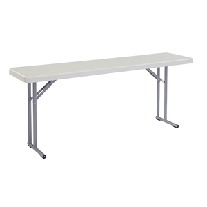 National Public Seating BT1872 18"x72" Folding Seminar Table bt1800, rectangle, seminar table, 18x72, 72x18, bt1872, bt-1872