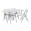 National Public Seating 30"x60" Folding Table & Chairs Package - NPS-BT3060/1-602/4