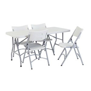 National Public Seating 30"x60" Folding Table & Chairs Package bt3000, rectangle, folding table, 3060, 30x60, 30x60 table, table with chairs, table and chair package, banquets, training