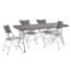 National Public Seating 30"x72" Folding Table & Chairs Package, Charcoal Slate - NPS-BT3072-20/1-620/4
