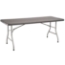 National Public Seating 30"x72" Heavy Duty Rectangular Folding Table, Charcoal Slate/Silver - NPS-BT3072-20