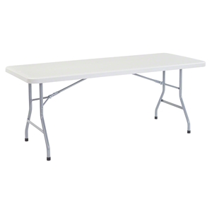 National Public Seating 30"x72" Heavy Duty Rectangular Folding Table, Speckled Grey bt3000, rectangle, folding table, 72x30