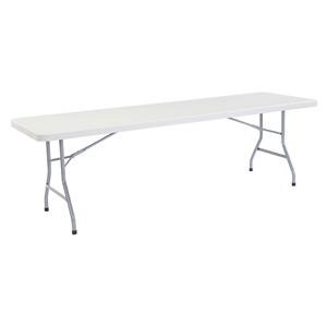 National Public Seating 30"x96" Heavy Duty Rectangular Folding Table, Speckled Grey bt3000, rectangle, folding table, 96x30