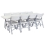 National Public Seating 30"x96" Folding Table & Chairs Package - NPS-BT3096/1-602/8