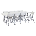 National Public Seating 30"x96" Folding Table & Chairs Package