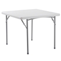 National Public Seating 36"x36" Heavy-Duty Folding Table, Speckled Grey