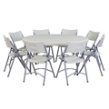National Public Seating 60" Round Folding Table &amp; Chairs Package