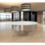 National Public Seating BT71R 71" Heavy-Duty Round Folding Table, Speckled Grey - NPS-BT71R