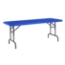 National Public Seating BTA-3072-04 30"x72" Height Adjustable Rectangular Folding Table, Blue - NPS-BTA-3072-04