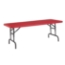 National Public Seating BTA-3072-40 30"x72" Height Adjustable Rectangular Folding Table, Red - NPS-BTA-3072-40