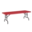National Public Seating BTA-3072-40 30"x72" Height Adjustable Rectangular Folding Table, Red - NPS-BTA-3072-40