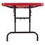 National Public Seating BTA-3072-40 30"x72" Height Adjustable Rectangular Folding Table, Red - NPS-BTA-3072-40
