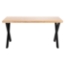 National Public Seating 30"x60" Collaborator Table with Maple Butcherblock Top, 30" High - NPS-CLT3060D2BB
