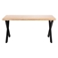 National Public Seating 36"x72" Collaborator Table with Maple Butcherblock Top, 30" High - NPS-CLT3672D2BB