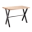 National Public Seating 36"x72" Collaborator Table with Maple Butcherblock Top, 42" High - NPS-CLT3672B2BB