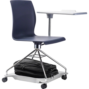 National Public Seating COGO-04 Chair on the Go, Blue national public seating, chair on the go, mobile chair, rolling chair, mobile chair with arms, tablet arm chair, COGO