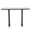 National Public Seating Cafe Table with T Base, 30"x60" Rectangle with HPL Top, 42" High (Particleboard Core/T-Mold) - NPS-CT23060TBPBTM