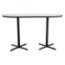 National Public Seating Café Table with X Base, 30"x72" Racetrack with HPL Top, 42" High (Particleboard Core/T-Mold) - NPS-CT43072XBPBTM