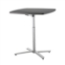 National Public Seating CTT3042 Cafe Time Adjustable-Height Table, Charcoal Slate Top/Silver Frame - NPS-CTT3042
