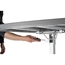National Public Seating CTT3042 Cafe Time Adjustable-Height Table, Charcoal Slate Top/Silver Frame - NPS-CTT3042