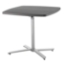 National Public Seating CTT3042 Cafe Time Adjustable-Height Table, Charcoal Slate Top/Silver Frame - NPS-CTT3042