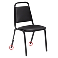 National Public Seating GL91B Back Leg Floor Glides for 9100 Series Stack Chairs (50-pack)