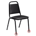 National Public Seating GL91F Front Leg Floor Glides for 9100 Series Stack Chairs (50-pack)