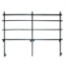 National Public Seating GRR24S Back Guard Rail for 24" Straight Choral Risers - NPS-GRR24S