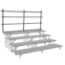 National Public Seating GRR32S Back Guard Rail for 32" Straight Choral Risers - NPS-GRR32S