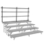 National Public Seating GRR32T Back Guard Rail for 32" Tapered Choral Risers - NPS-GRR32T