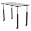 National Public Seating 30"x60" Innovator Table, Rectangular, Height Adjustable, Montana Walnut - ARCHIVED - NPS-IT-RC-WT-AH