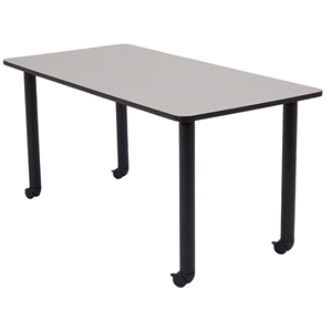 National Public Seating 30"x60" Innovator Table, Rectangular, Height Adjustable, Grey Nebula - ARCHIVED it-rc-gy-ah, innovator table, 30x60, 60x30, 30 x 60, 60 x 30, height adjustable table, table with casters