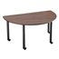 National Public Seating 36"x60" Innovator Table, Semi-Circle, Height Adjustable, Montana Walnut - ARCHIVED - NPS-IT-SC-WT-AH