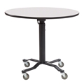 National Public Seating Premium Plus Café Table, 36" Round with Whiteboard Top, Particleboard Core